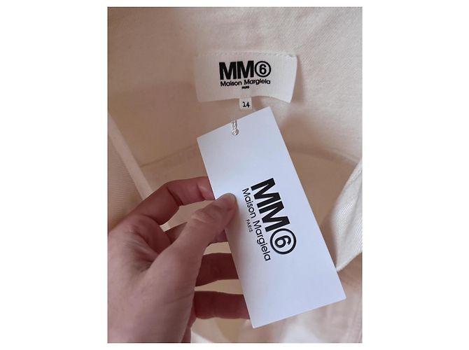 Chaqueta de denim de edición limitada MM6 Negro Blanco - vista 13