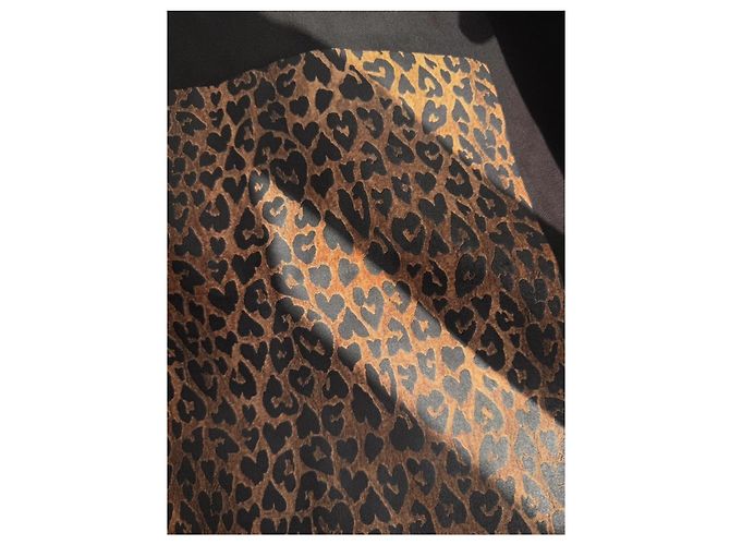 YSL Saint Laurent Send Nudes limited edition leopard tote bag Black Golden - view 5