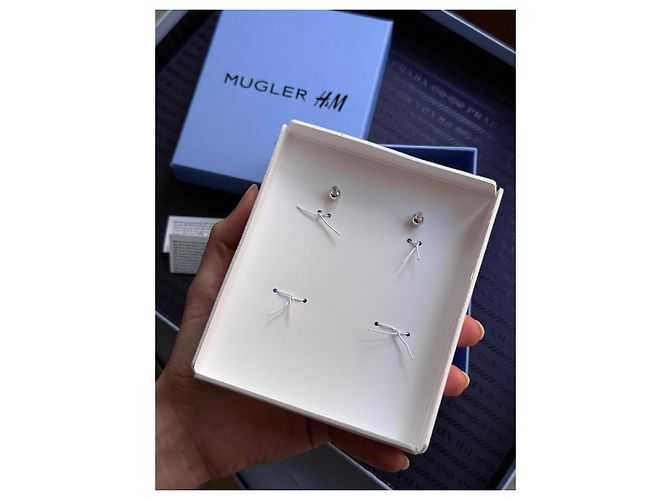 Thierry Mugler Orecchini a goccia d'acqua Mugler x H&M Argento - vista 4