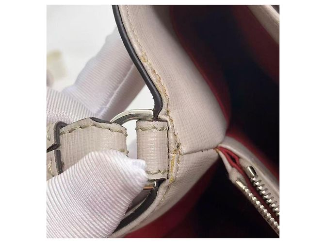 Fendi Petite 2Jours Monster Saffiano-Leder Handtasche grau - Ansicht 9