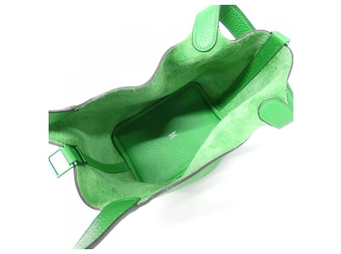 Borsa Hermès Picotin Rock Monochrome PM Verde - vista 5