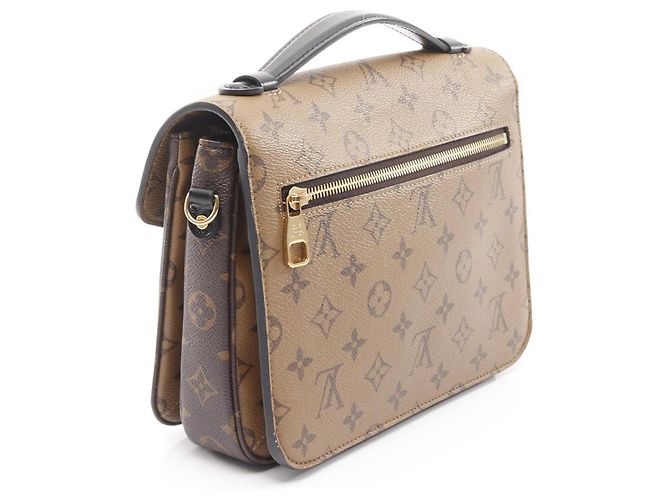 Borsa Pochette Metis MM Monogram Reverse Louis Vuitton Marrone Nero - vista 2