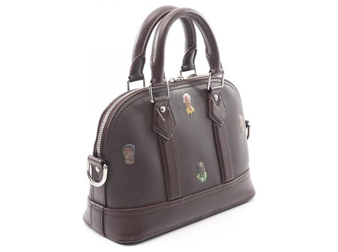 Borsa Louis Vuitton Alma 25 Henry Taylor Marrone Multicolore - vista 2