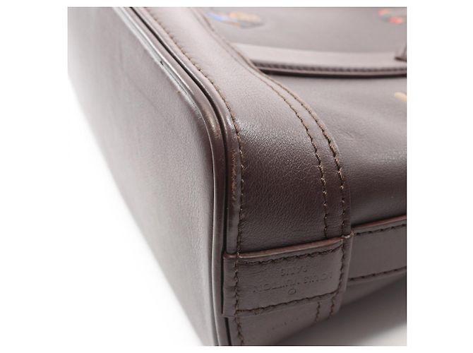 Borsa Louis Vuitton Alma 25 Henry Taylor Marrone Multicolore - vista 7