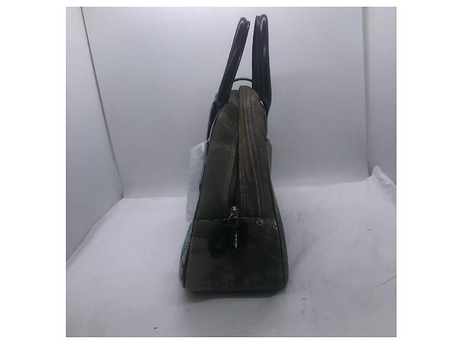Borsa Bowler Speedway in denim strappato Christian Dior. Blu - vista 4