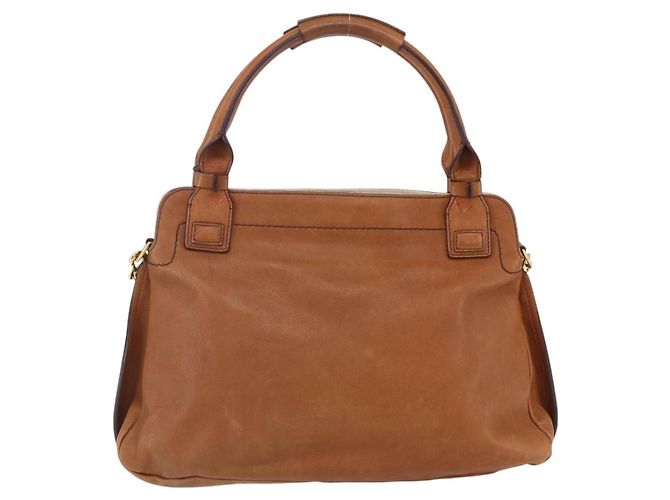 Chloé Borsa a mano in pelle Chloe Margaret Marrone - vista 2