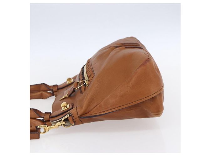 Chloé Borsa a mano in pelle Chloe Margaret Marrone - vista 3