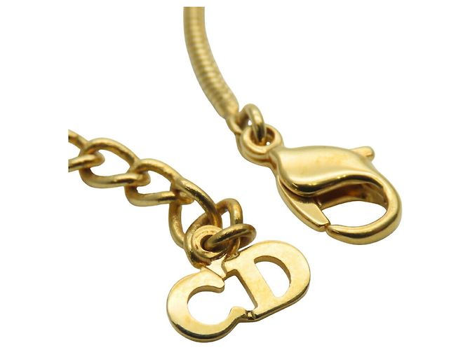 Collana a forma di cuore in strass placcata oro per donna Christian Dior D'oro - vista 7