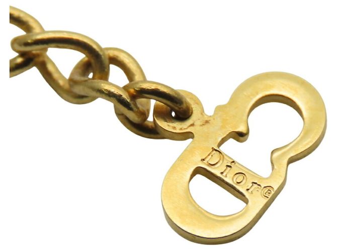 Collana a forma di cuore in strass placcata oro per donna Christian Dior D'oro - vista 8