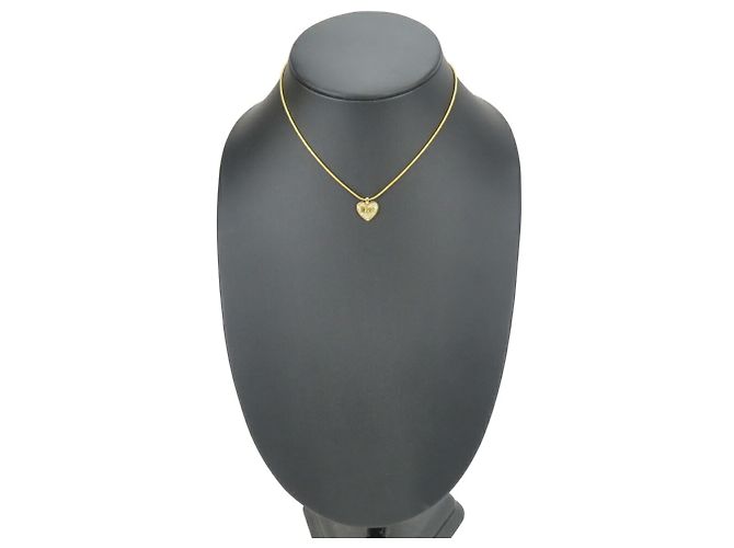 Collana a forma di cuore in strass placcata oro per donna Christian Dior D'oro - vista 9