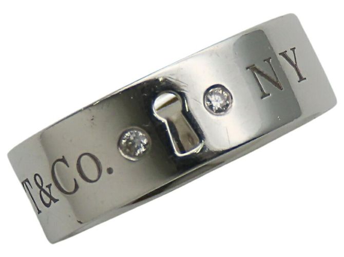 Silberring von Tiffany & Co. mit Diamant - Ansicht 10