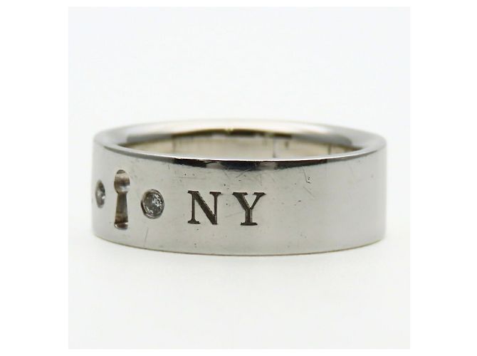 Silberring von Tiffany & Co. mit Diamant - Ansicht 4