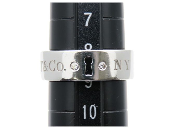 Silberring von Tiffany & Co. mit Diamant - Ansicht 9
