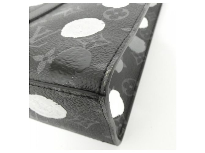 Borsa Sac Plat Monogram Eclipse di Louis Vuitton Nero - vista 2