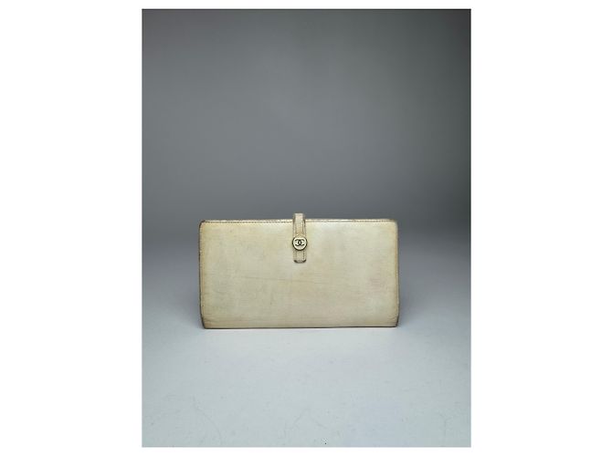 Vintage Chanel Leather Wallet White - view 11