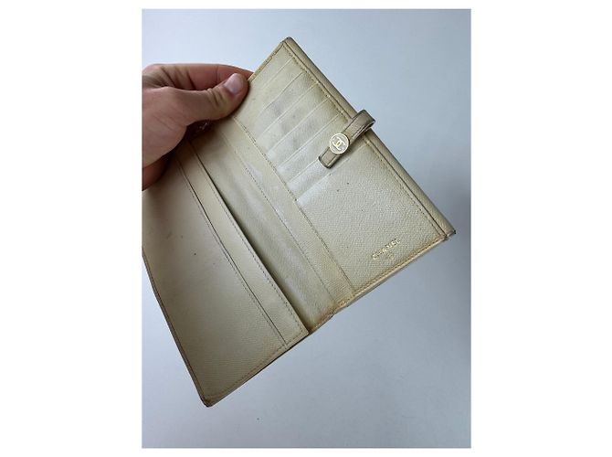 Vintage Chanel Leather Wallet White - view 3