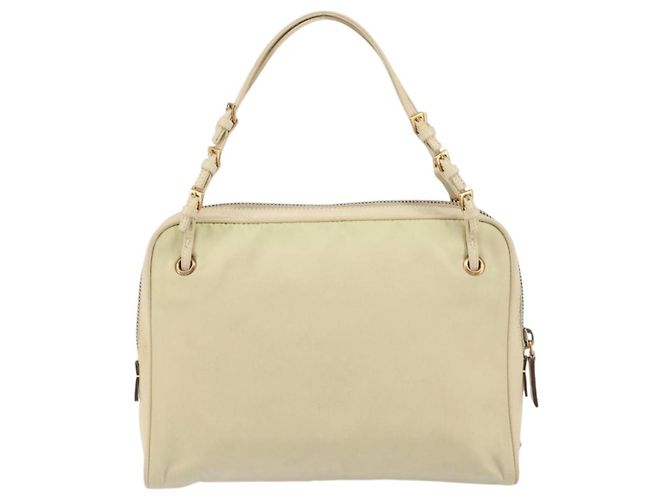 Vintage Handtasche Prada Tessuto Beige - Ansicht 2
