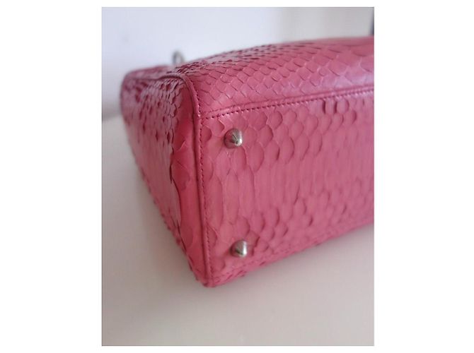 Christian Dior Bolso Lady Dior Python Rosa - vista 11
