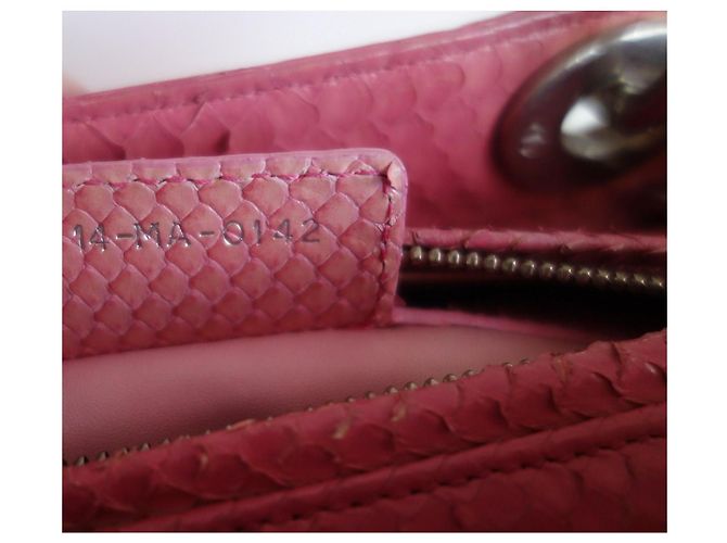 Christian Dior Bolso Lady Dior Python Rosa - vista 14