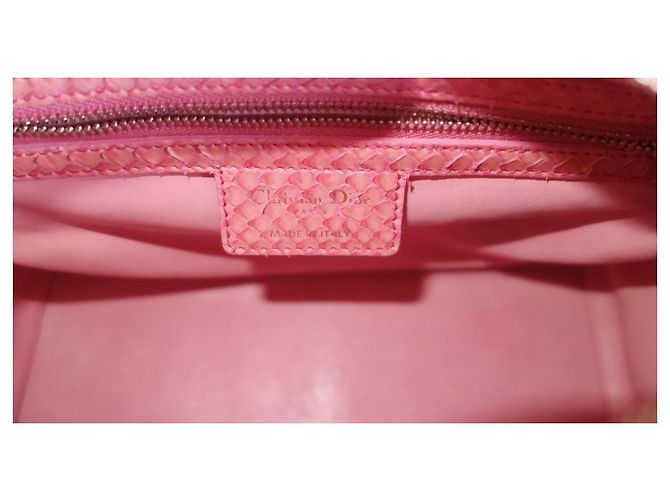 Christian Dior Bolso Lady Dior Python Rosa - vista 15