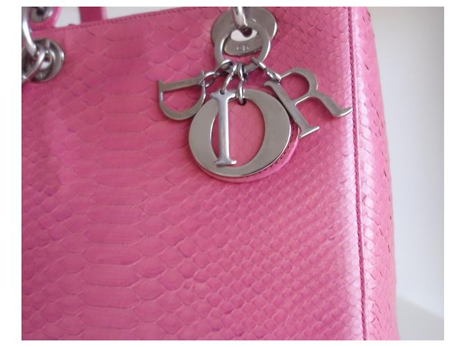 Christian Dior Bolso Lady Dior Python Rosa - vista 4