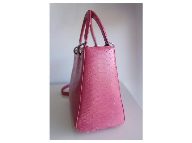 Christian Dior Bolso Lady Dior Python Rosa - vista 5