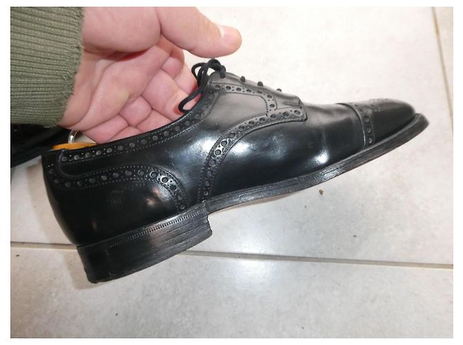 Derbies vintage Church's 6F 40 senza forme Nero - vista 4