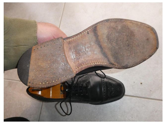Derbies vintage Church's 6F 40 senza forme Nero - vista 8
