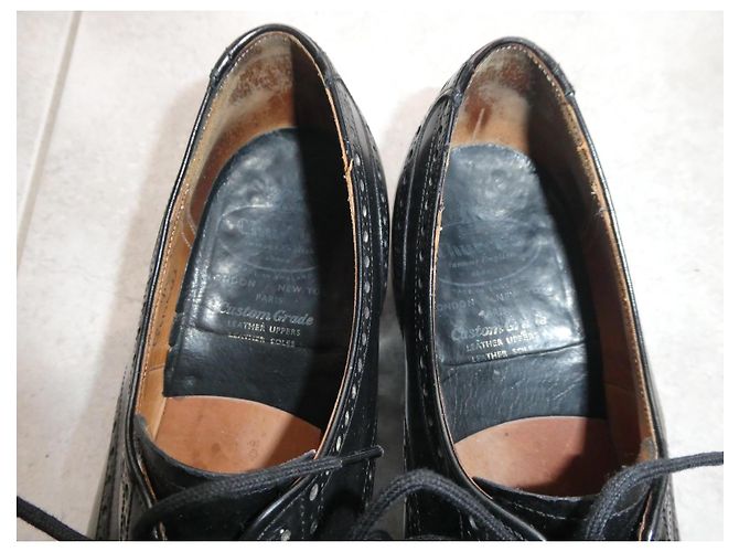 Derbies vintage Church's 6F 40 senza forme Nero - vista 9