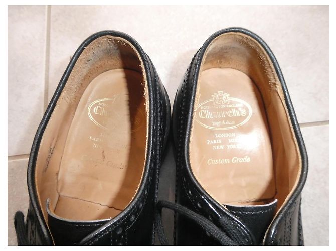 Scarpe Derby Grafton di Church's misura 9.5 44 con forme in cedro Nero - vista 7