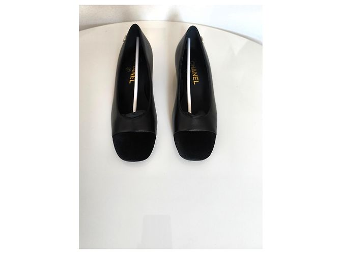 Bailarinas Chanel de piel negra Negro - vista 2