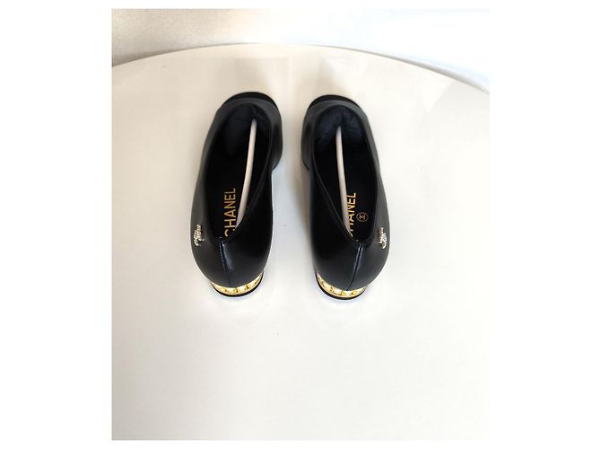 Bailarinas Chanel de piel negra Negro - vista 3