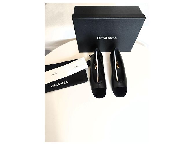 Bailarinas Chanel de piel negra Negro - vista 5