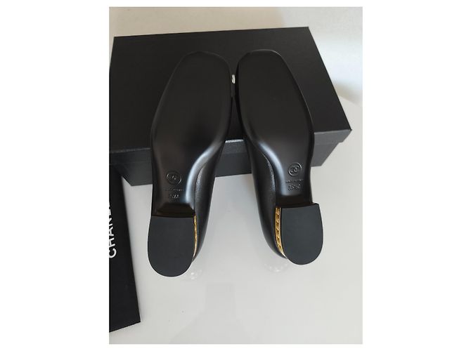 Bailarinas Chanel de piel negra Negro - vista 6