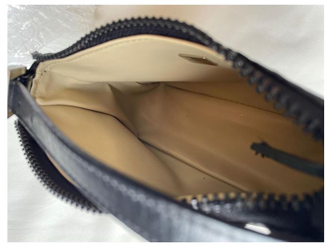 Borsa Fendi Baguette Mini Nera in Tessuto Nero - vista 12