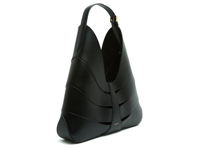 Bolsa Delta de Couro Preto Alaïa 2024 Como Nova com Pano de Poeira - vista 2