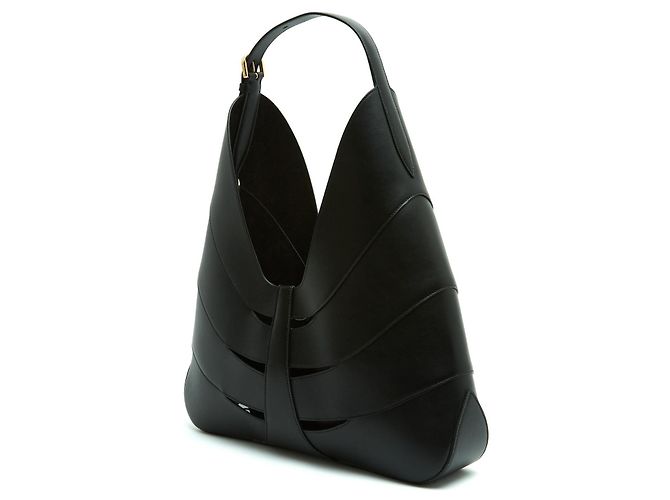 Bolsa Delta de Couro Preto Alaïa 2024 Como Nova com Pano de Poeira - vista 3
