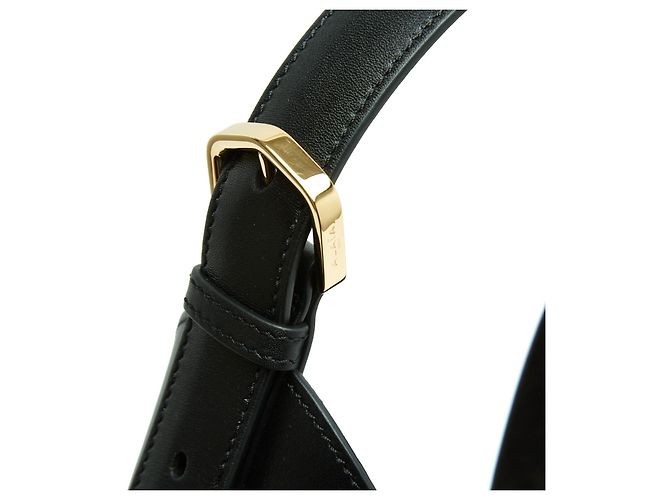 Bolsa Delta de Couro Preto Alaïa 2024 Como Nova com Pano de Poeira - vista 7
