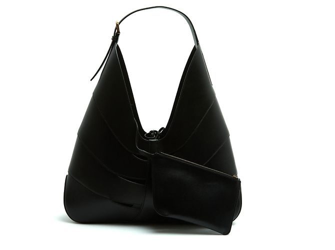 Bolsa Delta de Couro Preto Alaïa 2024 Como Nova com Pano de Poeira - vista 9