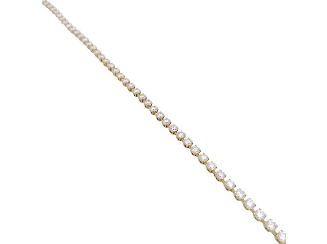 Collana fiume Cartier, oro giallo e diamanti. - vista 3