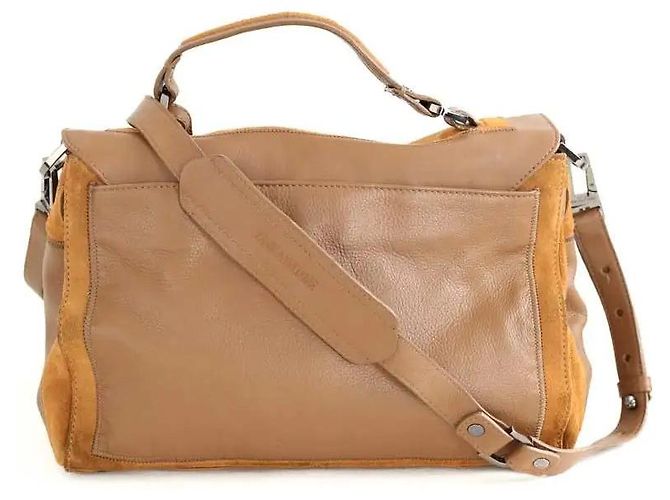 Zadig & Voltaire Borsa a tracolla in pelle cammello - vista 4