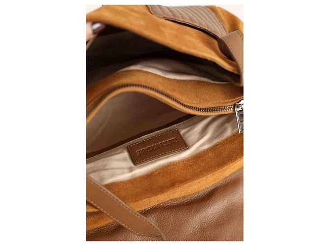 Zadig & Voltaire Borsa a tracolla in pelle cammello - vista 6