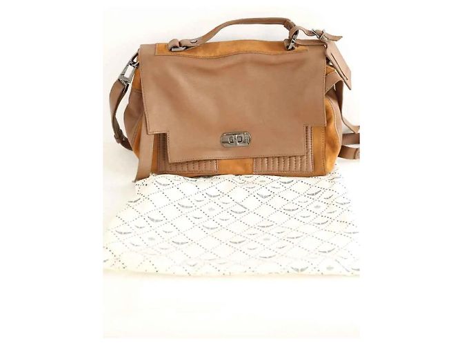 Zadig & Voltaire Borsa a tracolla in pelle cammello - vista 8