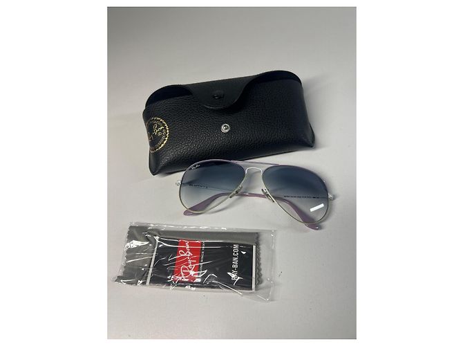 Gafas de sol Ray-Ban Aviator de metal 074/3F - vista 2