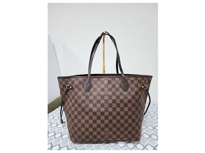 Louis Vuitton Damier Ebene Neverfull MM Marrone - vista 15