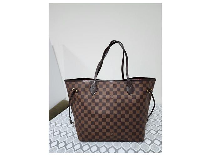 Louis Vuitton Damier Ebene Neverfull MM Marrone - vista 6