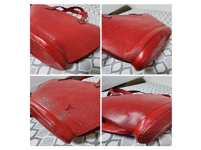 Louis Vuitton Epi Saint Jacques PM Rosso - vista 10