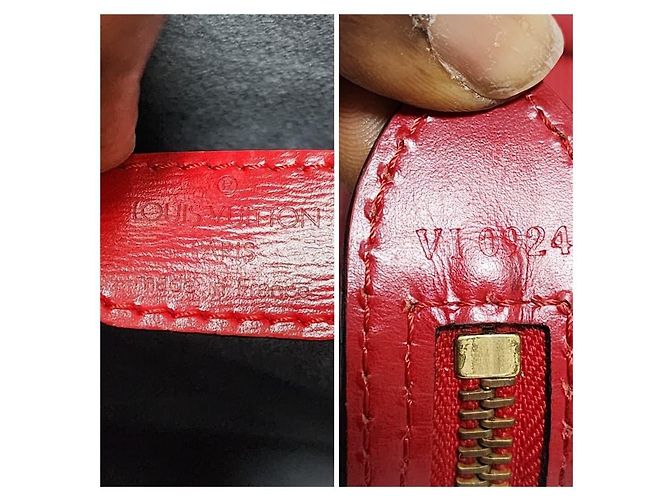 Louis Vuitton Epi Saint Jacques PM Rosso - vista 5