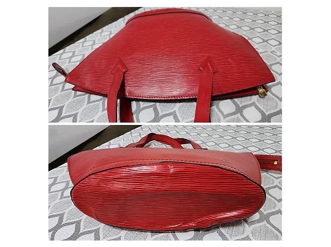 Louis Vuitton Epi Saint Jacques PM Rosso - vista 7