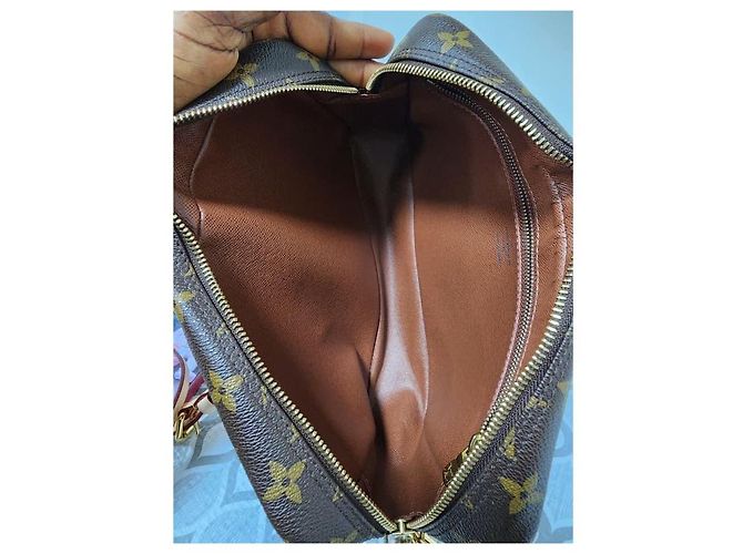 Borsa Trocadero 27 in tela Monogram Louis Vuitton Marrone Beige - vista 5